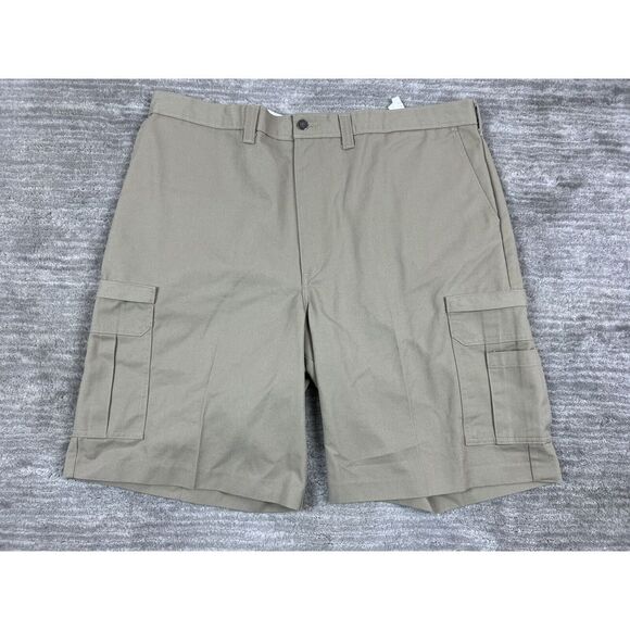 Dickies Shorts Mens 44 Brown Tan Premium Industrial Workwear Poly Cotton‎ - Picture 1 of 12
